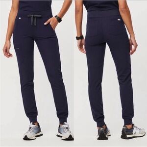 NWT FIGS High Waist Zamora™ Jogger Scrub Pants Navy Sz XL